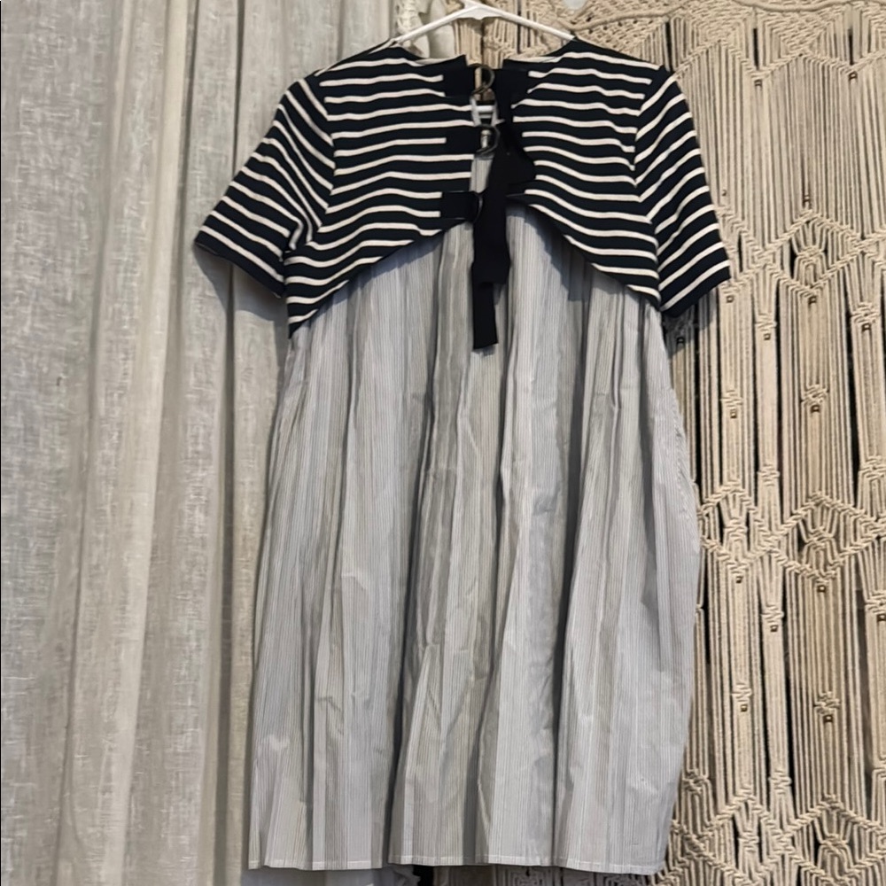 SEA New York Striped Navy and White Dress Small